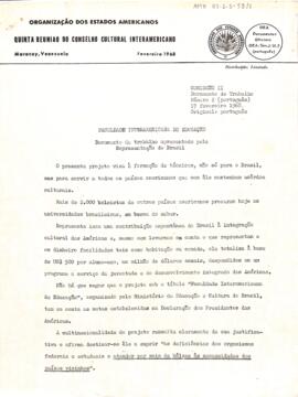 Projeto OEA/Ser./J/11.7 Comissão II número 2