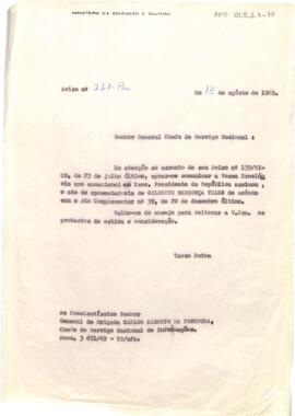 Aviso nº 261-Br, de Tarso Dutra, Ministro do MEC