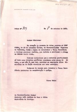 Aviso nº 759, de Tarso Dutra, Ministro do MEC