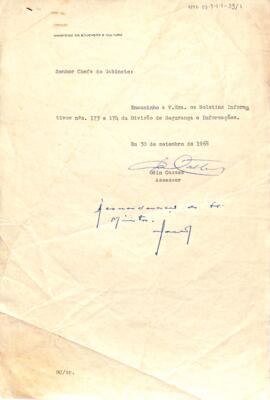Boletins informativos n° 173 e 174, da DSIMEC