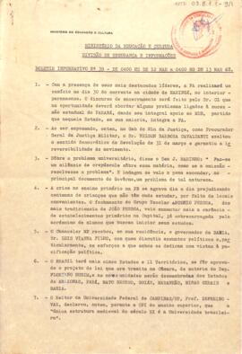 Boletim informativo n° 39, da DSIMEC