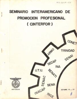 Relatório do Primeiro Seminário Interamericano de Promoção Profissional SENA-CINTEFOR