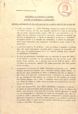 Boletim informativo n° 41, da DSIMEC