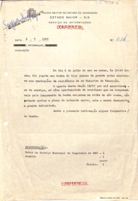 Informação confidencial nº 034, da Polícia Militar do Estado da Guanabara