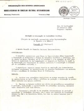 Resolução OEA/Ser./J/11.7 Doc.53 da comissão IV, Cultura