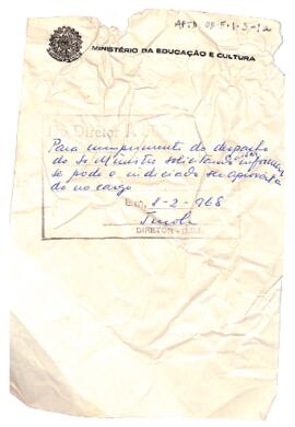 Nota de Raul Turola, Diretor da DSIMEC