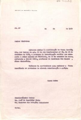 Aviso de Tarso Dutra, Ministro do MEC