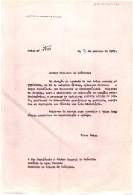Aviso nº 766, de Tarso Dutra, Ministro do MEC