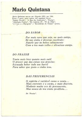 Página de livro com poesias