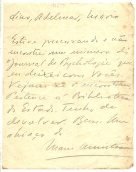 Bilhete para Lino, Ademar e Mario
