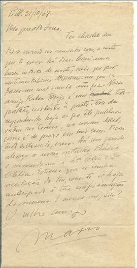Bilhete longo para Lino