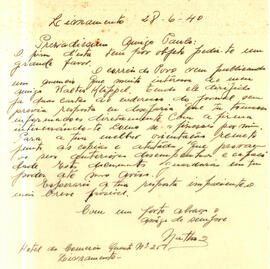 Carta de Natho Henn para Paulo Moritz 1