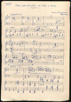 005 Peça para Quarteto de Cordas e Piano - Piano