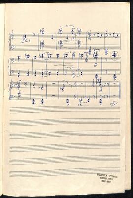 006 Peça para Quarteto de Cordas e Piano - Piano