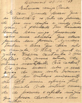 Carta Natho Henn para Paulo Moritz 3 (primeira página)