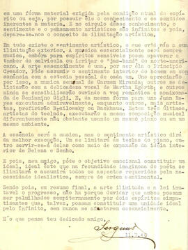 Carta de Sergius para Natho Henn (segunda página)