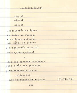 Poema Cantiga de mar