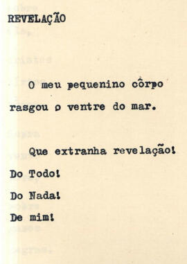 Poema Revelação