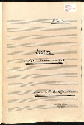 018 Suite Curtos Pensamentos - 1° Violino (capa)