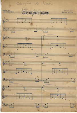 002 Caderno de música Buenos Aires - Coração de baú (Sempre viva)
