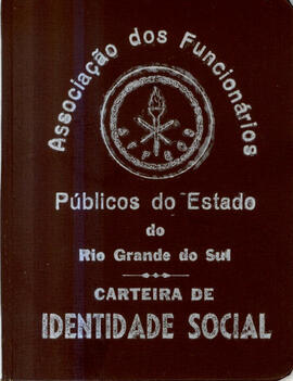 Carteira de identidade social (capa)