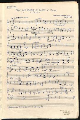 008 Peça para Quarteto de Cordas e Piano - 2º Violino
