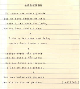 Poema Cantiguinha