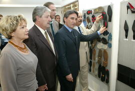 Governador Germano Rigotto na abertura da FIMEC 2003 - 27ª Feira Internacional de Couros, Produtos Químicos Componentes e Acessórios, Equipamentos e Máquinas para Calçados e Curtumes. Autor: Nabor Goulart