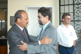 Vice-governador, Antônio Hohlfeldt, em visita à prefeitura de Camaquã. Autor: Ivan de Andrade