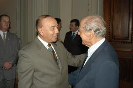 Governador Germano Rigotto recebe ex-Governador Leonel Brizola. Autor: Paulo Dias