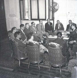 Reunião do secretariado com o governador Leonel Brizola