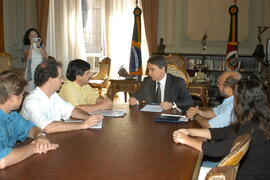 Governador Germano Rigotto recebe Federação e Sindicato dos Bancários. Autor: Paulo Dias