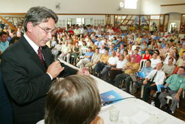 Germano Rigotto comparece ao encontro das Policias Militar e Civil. Autor: Nabor Goulart