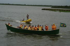 Governador em exercício, Antônio Hohlfeldt, visita a Ilha da Pólvora e assina protocolo. Autor: Paulo Dias