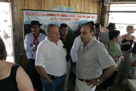 Chefe da Casa Civil, Alberto Oliveira, e governador em exercício, Antônio Hohlfeldt, visitam o XXVII Rodeio Crioulo Nacional de São José dos Ausentes. Autor: Ivan de Andrade