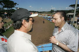 Chefe da Casa Civil, Alberto Oliveira, e governador em exercício, Antônio Hohlfeldt, visitam o XXVII Rodeio Crioulo Nacional de São José dos Ausentes. Autor: Ivan de Andrade