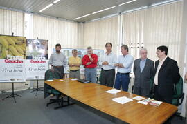 Secretário da Agricultura e Abastecimento, Odacir Klein, e o presidente da Emater, Caio Rocha, participam da abertura oficial da 24ª edição das Feiras do Litoral Norte. Autor: Itamar Aguiar