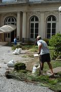 Reforma no Palácio Piratini - obras nos canteiros. Autor: Paulo Dias