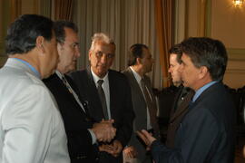 Reunião do chefe da Casa Civil, Alberto Oliveira, com secretário de Turismo, Luís Augusto Lara. Autor: Paulo Dias