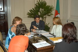 Governador Germano Rigotto presente no gabinete da primeira-dama, Cláudia Rigotto. Autor: Paulo Dias