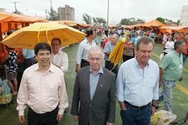 Secretário da Agricultura e Abastecimento, Odacir Klein, e o presidente da Emater, Caio Rocha, participam da abertura oficial da 24ª edição das Feiras do Litoral Norte. Autor: Itamar Aguiar
