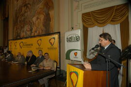 Governador em exercício, Antônio Hohlfeldt, durante o lançamento do Mapa Hidrogeológico do Rio Grande do Sul. Autor: Paulo Dias
