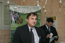 Mauro Sparta, secretário estadual do Meio Ambiente, participa da abertura da Semana de Consciência Ecológica do Horto Florestal do Litoral Norte, em Tramandaí. Autor: Itamar Aguiar