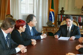 Governador Germano Rigotto recebe representantes do ministério público. Autor: Jefferson Bernardes