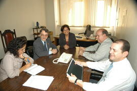 Reunião com Neusa Sanhudo, servidora da Secretaria da Fazenda. Autor: Paulo Dias