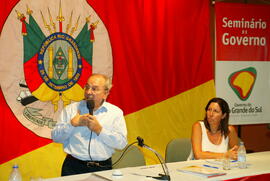 Germano Rigotto no encerramento do 1º Seminário de Governo de Administração. Autor: Nabor Goulart