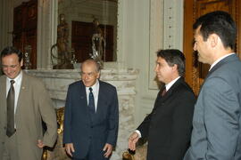 Governador Germano Rigotto recebe ex-Governador Leonel Brizola. Autor: Paulo Dias