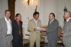 Chefe da Casa Civil, Alberto Oliveira, recebe o secretário de Obras Públicas e Saneamento, Frederico Antunes, dia 16/01/2006, horário 15:15. Autor: Laura Bretanha