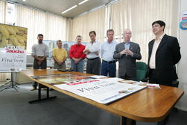 Secretário da Agricultura e Abastecimento, Odacir Klein, e o presidente da Emater, Caio Rocha, participam da abertura oficial da 24ª edição das Feiras do Litoral Norte. Autor: Itamar Aguiar