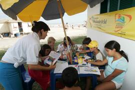 Secretaria da Educação promove oficinas de arte voltadas às crianças na Beira-Mar de Capão da Canoa. Autor: Itamar Aguiar